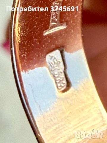 Руска златна халка 5.16гр, снимка 3 - Пръстени - 52519332