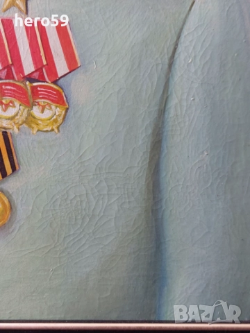 Стара картина портрет на фюрера и на Й.В.Сталин, снимка 14 - Антикварни и старинни предмети - 46943902