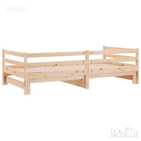vidaXL Разтегателно дневно легло, без матрак, 80x200 см, снимка 8 - Спални и легла - 56147929