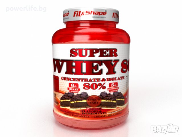 Fit & Shape Super Whey 80 | Суроватъчен протеин, 2270 гр., снимка 1 - Хранителни добавки - 38371342