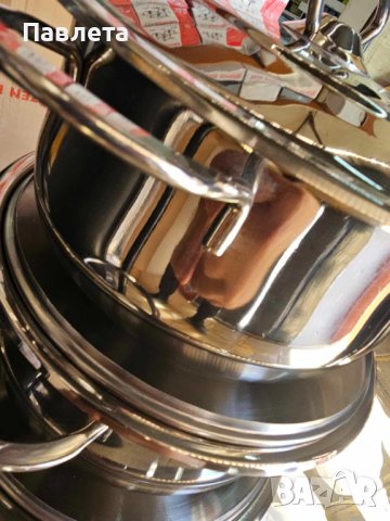Комплект  тенджери ИНОКС AREA, снимка 3 - Съдове за готвене - 42925981