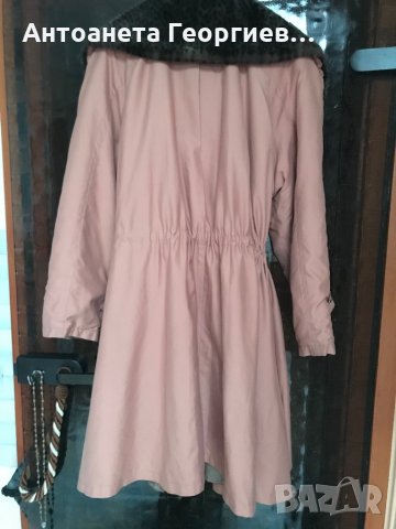 Манто, палто цвят "сьомга" - елегантно и красиво, снимка 2 - Палта, манта - 31536890