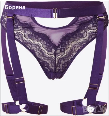 Промо - Hunkemöller нов с етикети комплект сутиен и стринг с жартиер, снимка 5 - Бельо - 49223741