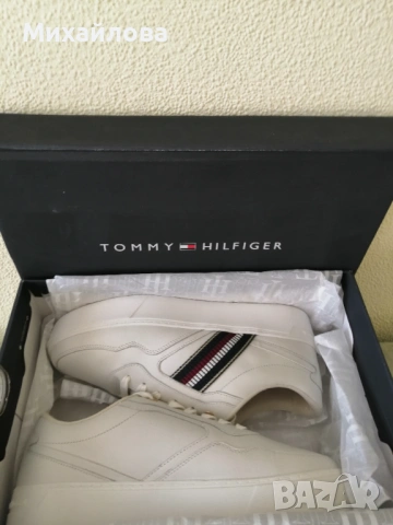 Страхотни кецове/маратонки Tommy Hilfiger естествена кожа, снимка 2 - Маратонки - 54025092