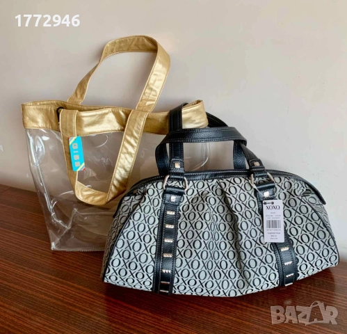 Нови чанти: XO-XO; Прозрачна с подарък слънчеви очила, надуваем детски пояс, плажно портмоне, снимка 1
