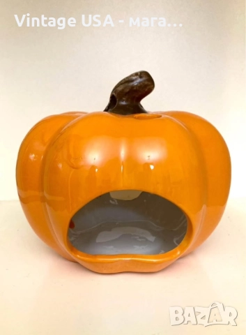 Декоративен керамичен свещник за Хелоуин / Halloween, снимка 2 - Декорация за дома - 52168263
