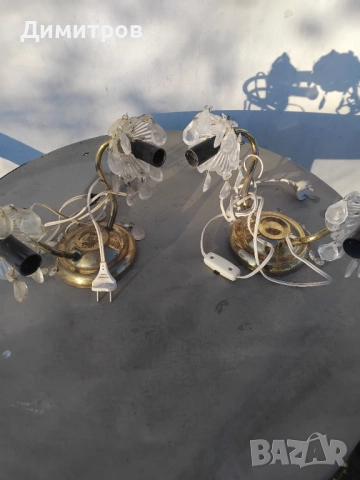 Месингови стенни лампи СССР, снимка 6 - Антикварни и старинни предмети - 52814516