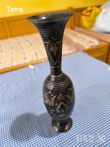 Индийска месингова ваза (НОВА), снимка 4 - Антикварни и старинни предмети - 49725685