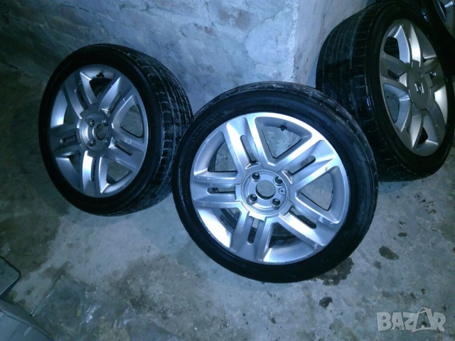 Продавам 3 броя оригинални лети джанти РЕНО- 17 цола;4×100;6,5 j, снимка 2 - Гуми и джанти - 36571351