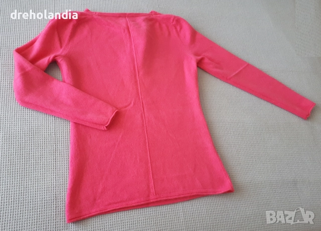 Дамски цикламен вълнен пуловер Esprit – 38 / М, снимка 2 - Блузи с дълъг ръкав и пуловери - 51811391