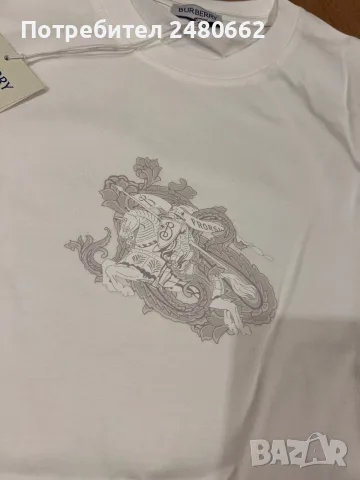 Burberry унисекс тениска , снимка 2 - Тениски - 55963848
