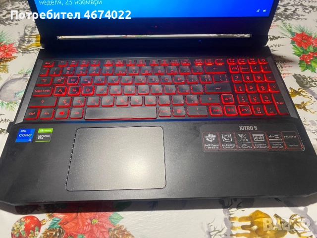 Acer Nitro 5 i5-11300H | GTX 1650 4GB | 8GB RAM | 512GB SSD | 144Hz, снимка 5 - Лаптопи за игри - 52756956
