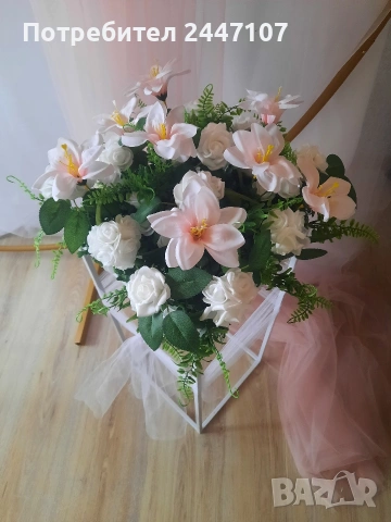 Сватбена украса, снимка 2 - Сватбени аксесоари - 53933922