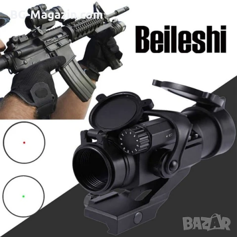 Тактически бързомер Beileshi RD30D прицел мерник за въздушна пушка лов еърсофт бързомерец прицел, снимка 2 - Оборудване и аксесоари за оръжия - 51051423