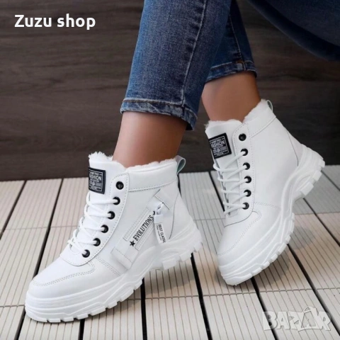 Дамски ежедневни зимни обувки, снимка 7 - Дамски боти - 53056019