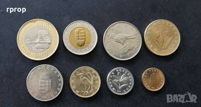 Монети . Унгария. Унгарски форинти. 8 бр., снимка 5 - Нумизматика и бонистика - 37783625