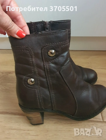Боти и ботуши 37-ми номер естествена кожа , снимка 5 - Дамски боти - 53054219