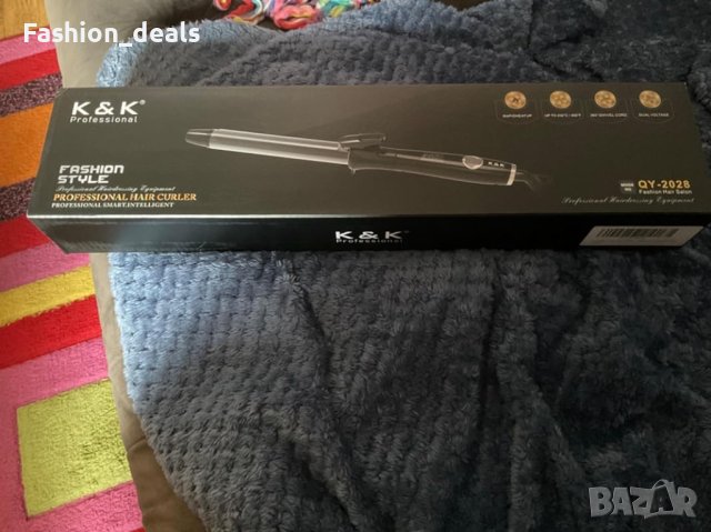 Нова маша K&K керамично покритие оформяне на коса Прическа Къдрене Вълни, снимка 9 - Маши за коса - 42245467