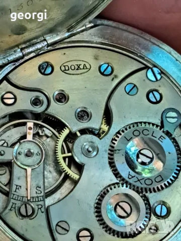 швейцарски джобен часовник Doxa, снимка 10 - Джобни - 47645316
