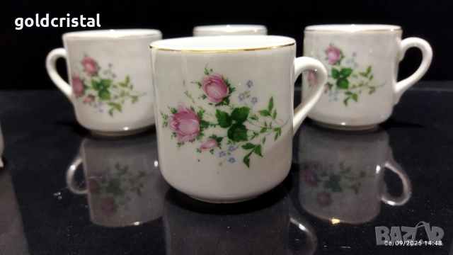 стар български порцелан чаши за чай, снимка 3 - Антикварни и старинни предмети - 51629025