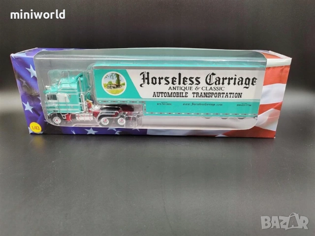 Kenworth K100 "Horseless Carriage" 1976 - мащаб 1:43 на IXO\Altaya моделът е нов в кутия, снимка 11 - Колекции - 54110273