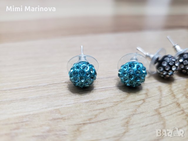 Обеци с камъни, снимка 2 - Обеци - 31224129