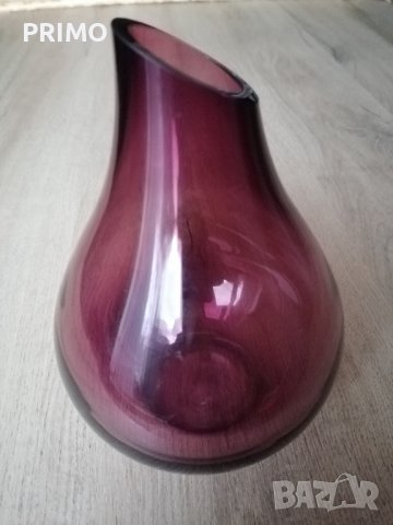 Ваза, стъклена, цветна, снимка 6 - Вази - 39336357