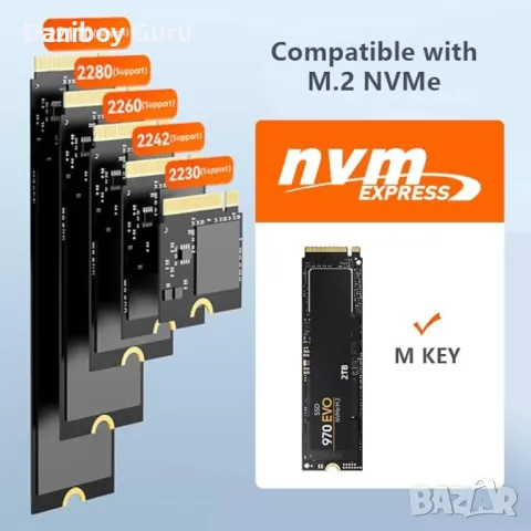 Дубликатор MAIWO K3016S 2 Bay m.2 SATA докинг станция, кутия за външен SSD M2 b key , m key, снимка 2 - Други - 49930777