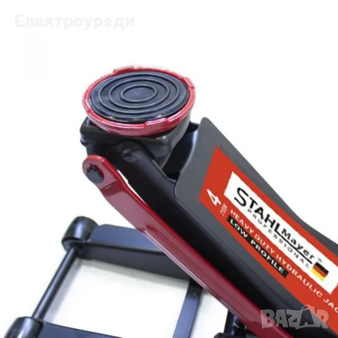 Немски Професионален Хидравличен Нископрофилен Крик 4 Тона 83-465мм, снимка 4 - Други машини и части - 49195139