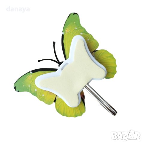 4127 Комплект лепящи закачалки Пеперуди, 2 броя, снимка 7 - Закачалки - 42470067