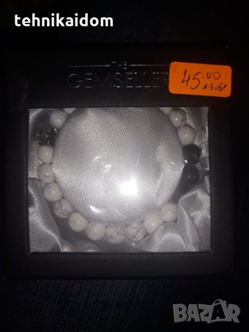 Гривна Bоhemian Howlite & leva bead -50%