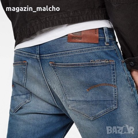 МЪЖКИ ДЪНКИ - G-STAR RAW 3301 STRAIGHT; размер: W28 L34, снимка 3 - Дънки - 30868796