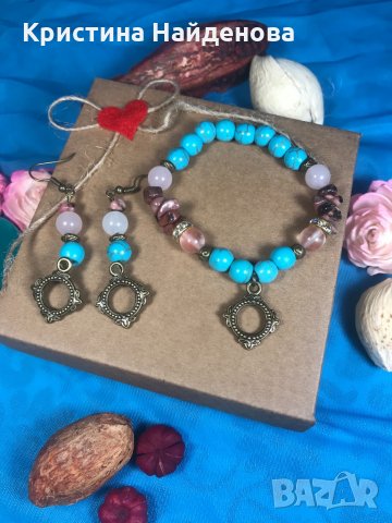 Продавам бижута с естествени камъни , снимка 4 - Гривни - 31536450
