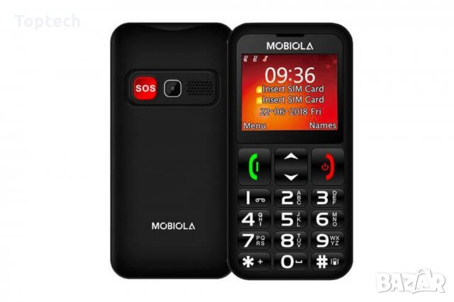 Мобилен телефон Mobiola MB700, черен и червен, снимка 2 - Телефони с две сим карти - 30170211