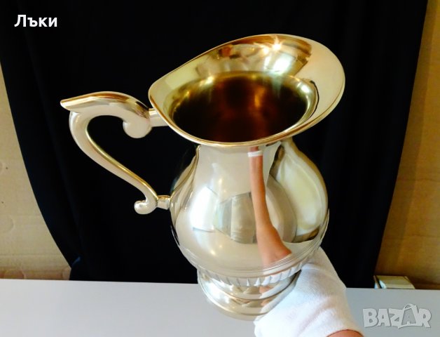 Бронзова кана за вино,1.25 кг.,2 литра., снимка 6 - Антикварни и старинни предмети - 30296258