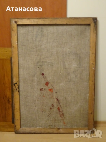 Авторска картина модел "Голо тяло" масло 70-те г, снимка 6 - Картини - 54152562