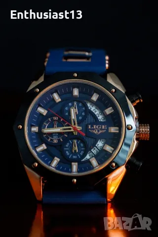 Нови модерни мъжки часовници Naviforce, Megir, Lige, Poedagar, Binbond, снимка 3 - Мъжки - 49979278