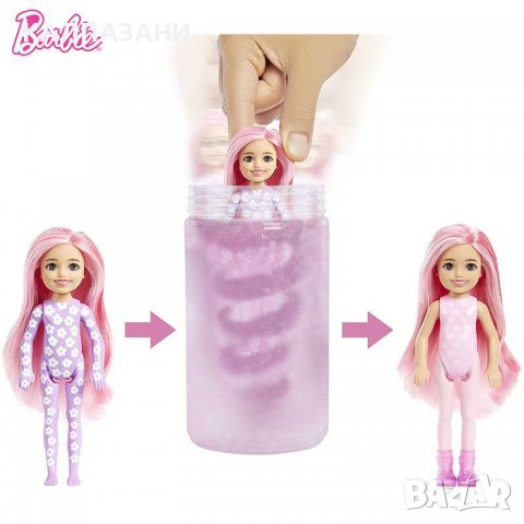 Barbie Кукла Челси Sunshine & Sprinkles с магическа трансформация HCC83, снимка 5 - Кукли - 38680874