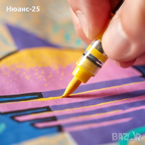 Маркер Sharpie Acrylic Brush, снимка 3 - Ученически пособия, канцеларски материали - 51930016