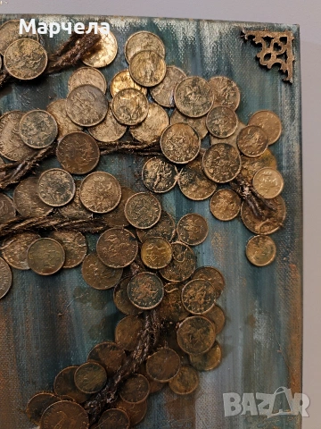Картина с монети БГ , снимка 2 - Декорация за дома - 53058455