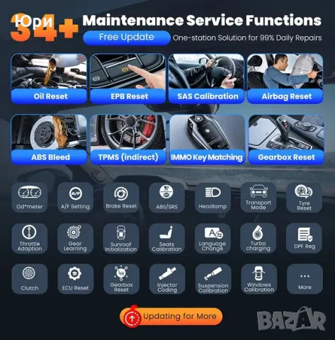 Продавам нов автомобилен скенер 2025г Thinkscan 689BT с български софтуер и LIVETIME UPDATE, снимка 8 - Аксесоари и консумативи - 49329168