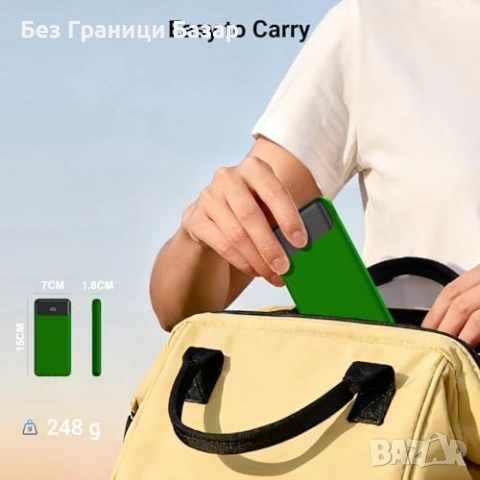 Нова Преносима батерия 26800mAh с вградени кабели за iPhone Samsung Power Bank, снимка 6 - Външни батерии - 54129314