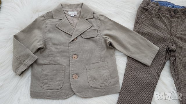 Детско сако и панталон H&М 12-18 месеца, снимка 4 - Комплекти за бебе - 38949760