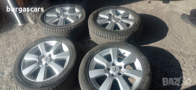 Алуминиеви джанти с гуми  215/55/17 Opel Vectra C 3.0 V6 CDTI, 177 к.с, снимка 3 - Гуми и джанти - 35533133