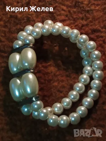 КРАСИВА ВИНТИДЖ АРТ СТИЛ ГРИВНА ПЕРЛЕНА РАЗТЕГЛИВА 47341, снимка 13 - Гривни - 47187103