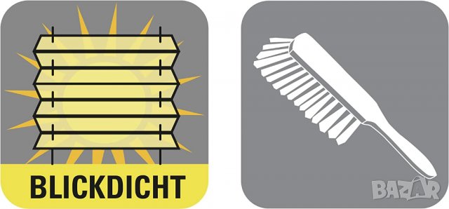 GARDINIA Solo плисирана щора без пробиване, с вендузи, непрозрачна сгъваема ролетна щора, снимка 7 - Щори - 39971873