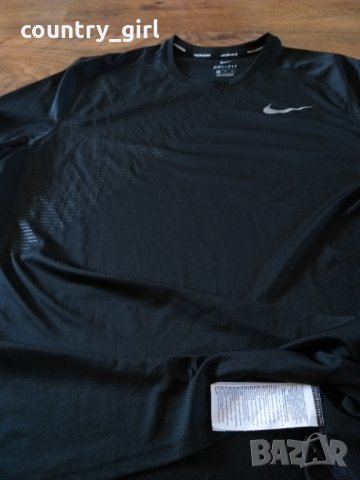 Nike Dry Miler Running Top - страхотна мъжка тениска КАТО НОВА, снимка 8 - Тениски - 30103602