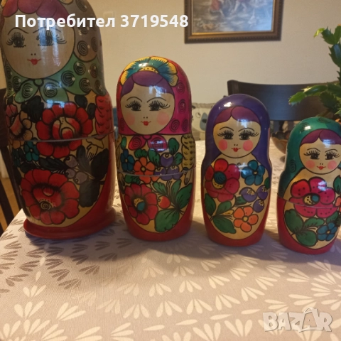 Руска матриошка 12броя 33см голямата, снимка 2 - Антикварни и старинни предмети - 52094927