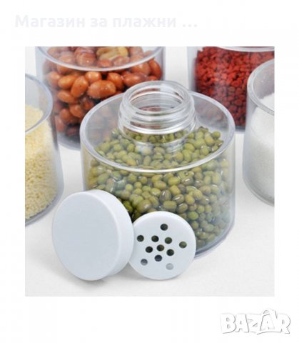 КОМПЛЕКТ 6 БУРКАНЧЕТА ЗА ПОДПРАВКИ SPICE TOWER - код 2187, снимка 3 - Аксесоари за кухня - 34206407