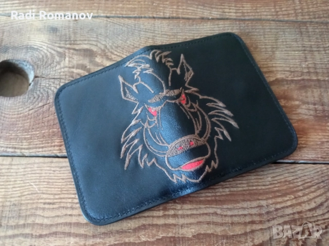 Мъжки кожен портфейл, ловен аксесоар , снимка 4 - Екипировка - 52028523